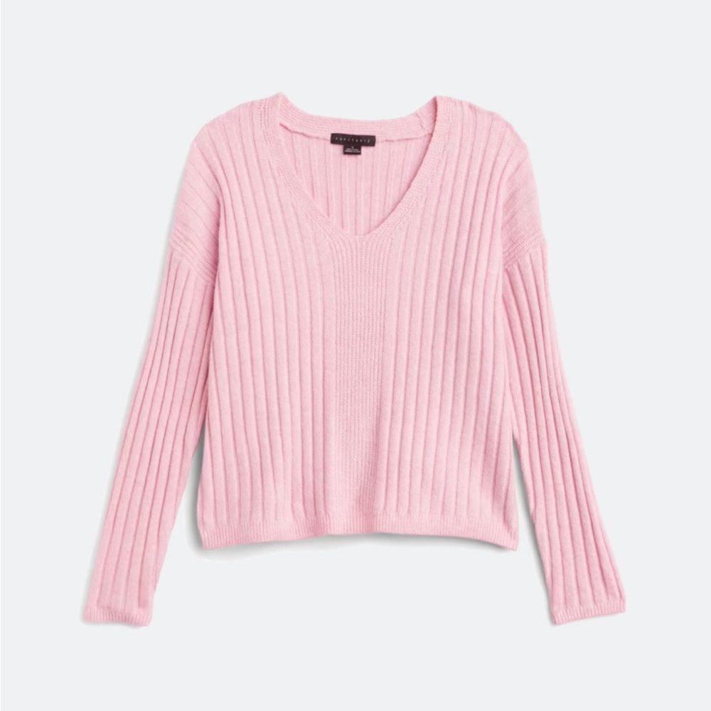 Sanctuary Danthie Ribbed V-Neck Sweater